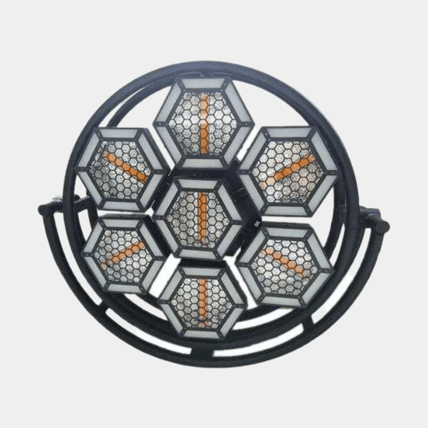 7PCS Round Hexagonal LED Pixel Background Light