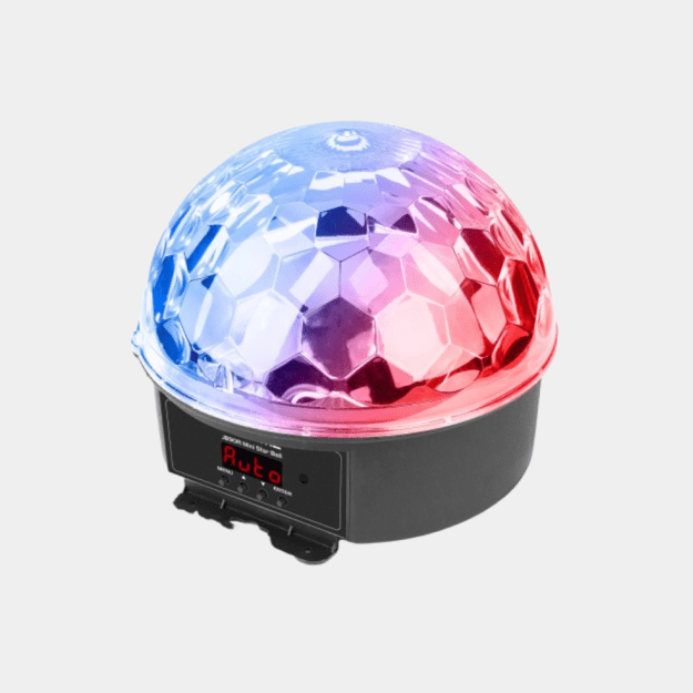 BeamZ JB90R Mini Star Ball DMX LED 9 spalvų šviesos efektas