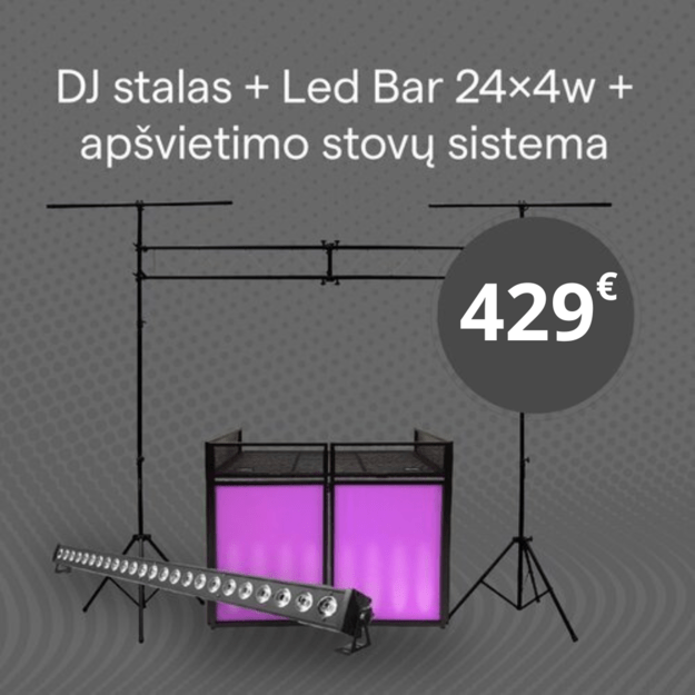 DJ Rinkinys Led Bar-Djstalas-Stovas