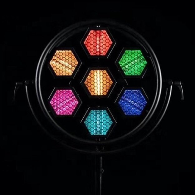 2X 7×60W LED RGB Specialių Efektų Šviestuvas su transportavimo dėže 2in1